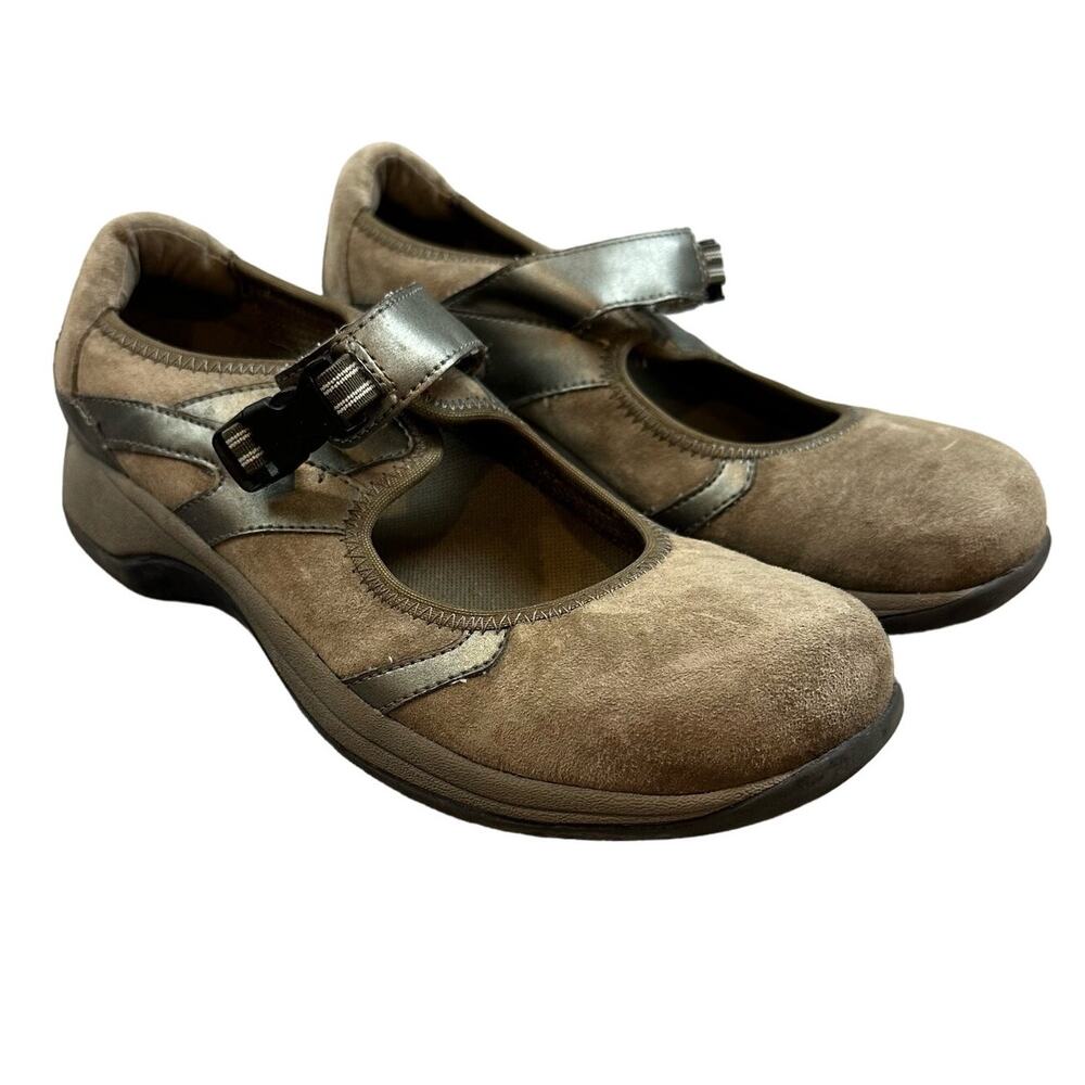 I Love Comfort Vikki Shoes Mary Janes Loafers Women 9 9M Brown Suede Leather